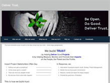 Tablet Screenshot of delivertrust.com